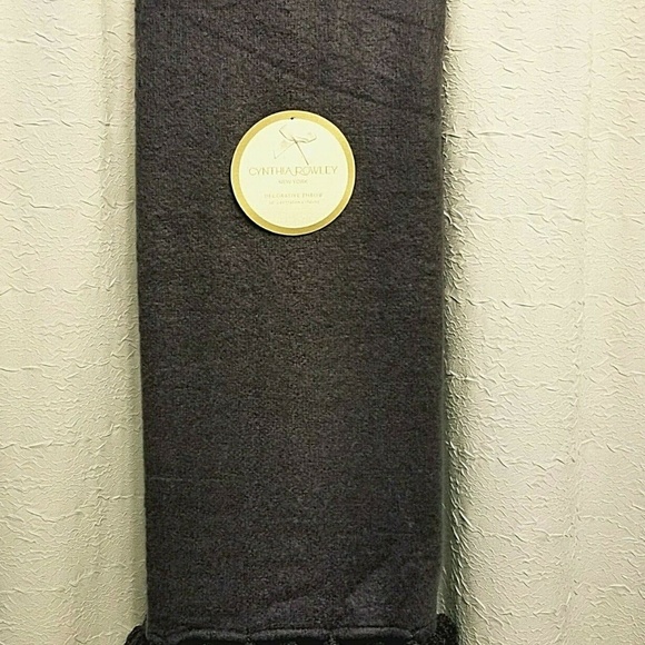 Cynthia Rowley Bedding Cynthia Rowley Throw Blanket Eggplant Plum W